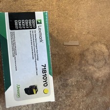 Lexmark 71B10Y0 Yellow Toner Cartridge Genuine OEM Sealed CS317 CS417 CX317