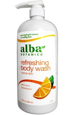 Alba Botanica Very Emollient Bath Shower Gel Island Citrus 32 Fl Oz