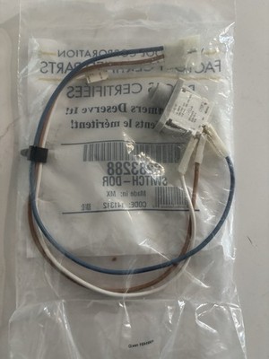 Whirlpool 8283288 OEM Dryer Door Switch. Authentic Whirlpool Part