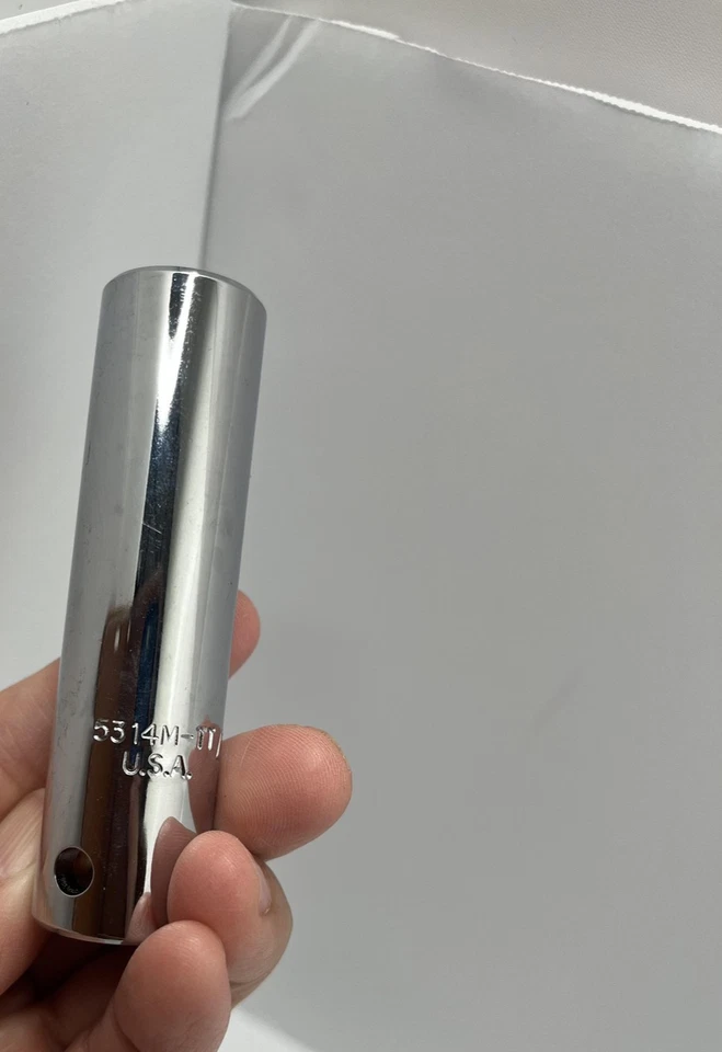 Proto 14mm Deep Well Socket 3/8in Drive 12-Point Chrome 5314M-TT Made USA - Image 3 of 4