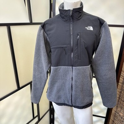 The North Face Jacket Mens Large Gray Polartec Fleece Windbreaker Full Zip AMYN