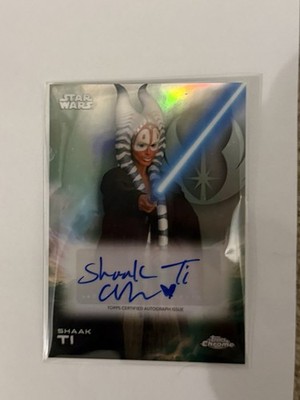 2025 Topps Chrome Star Wars Shaak Ti Orli Shoshan Autogramm