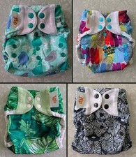 LOT 6 BumGenius Flip Cloth Diaper Covers