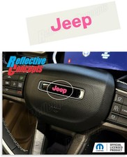 Jeep Steering Wheel Lettering Overlay Sticker - 22-25 Grand Cherokee