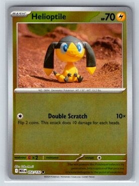 Helioptile - Reverse Holo Common ME01: Mega Evolution 052/132 NM