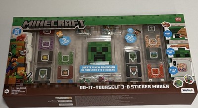 Minecraft Do-It-Yourself 3D Sticker Maker Kit New Factory Sealed