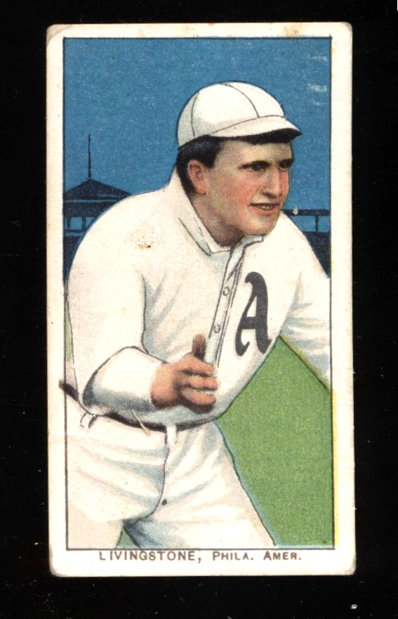 1909-11 T206 Paddy Livingston Piedmont 350 Subjects Back RC VG NICE CARD