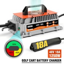 48V18A Lead-Acid Battery Charger 1250W Golf Cart Charger For EZGO RXV 3-Pin Plug