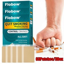 Step 1 Quit Smoking Patches 21mg, Nicotine Patch Stop Smoking Aid, 63 Count/3Box