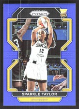 2022 Panini Prizm WNBA #43 Sparkle Taylor Blue #/149 Rookie