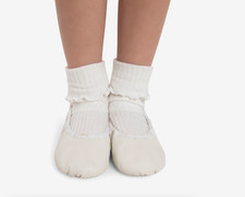 Capezio 205 Daisy Leather Ballet Shoe White - Multiple Sizes FREE SHIPPING