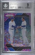 2017 Chronicles Purple Scope Prizm 67/99 Kris Bryant Anthony Rizzo #24 BGS 9 8p8