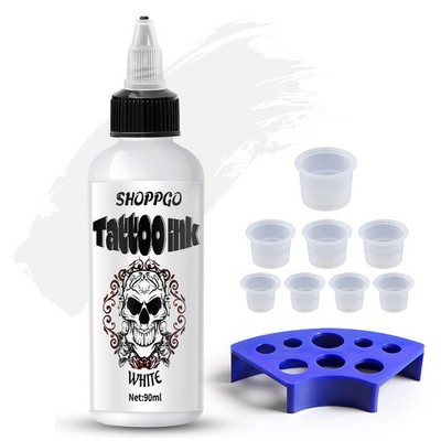 Dynamic Tattoo Ink, Tattoo Farbe Weiß, mit 90ml Tattoo Ink, 8 Stück Tattoo-Ti...