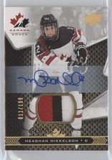 2018 Team Canada Juniors Premium Swatch 11/199 Meaghan Mikkelson #57 Auto a2w