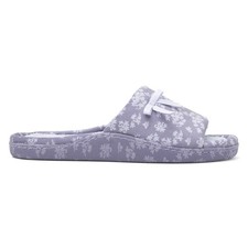 The Slipper Company Womens Slippers Blue Adults Ladies Mule Open