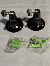 Security Camera Wall Mount Brackets Swivel Black Silver New Set Of 2