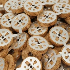 Round Cork Floats 10 PCS for Orthodox Vigil Oil Lamps Floating Candle Wicks