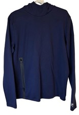 Greyson Cokato Hoodie Mens Med Navy Blue Camo Performance Golf Pullover Sporty