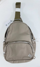 Gray Crossbody Sling Bag 4.2L Lightweight Travel Backpack Adjustable Strap