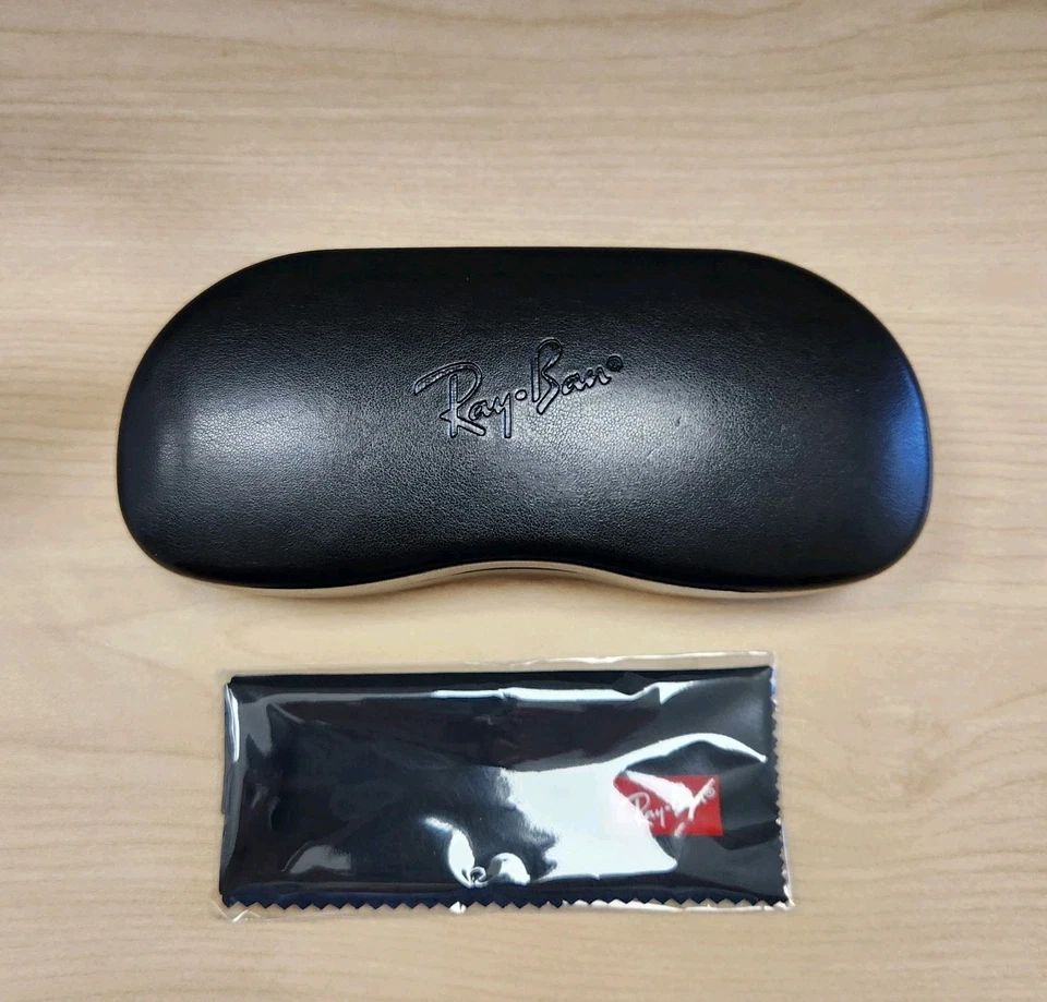 Ray Ban Universal Negro Mediano Estuche Rígido para Anteojos y Gafas de Lectura Paño Foto 2 de 4