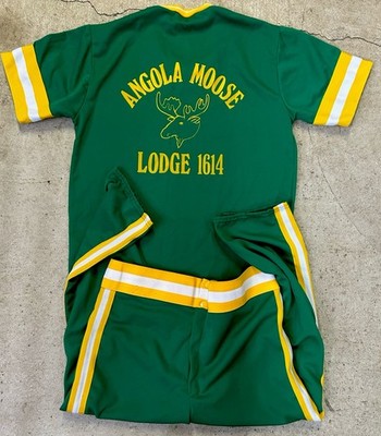 Vtg Mens Softball Uniform USA Jersey & Pants Lg 70's Baseball