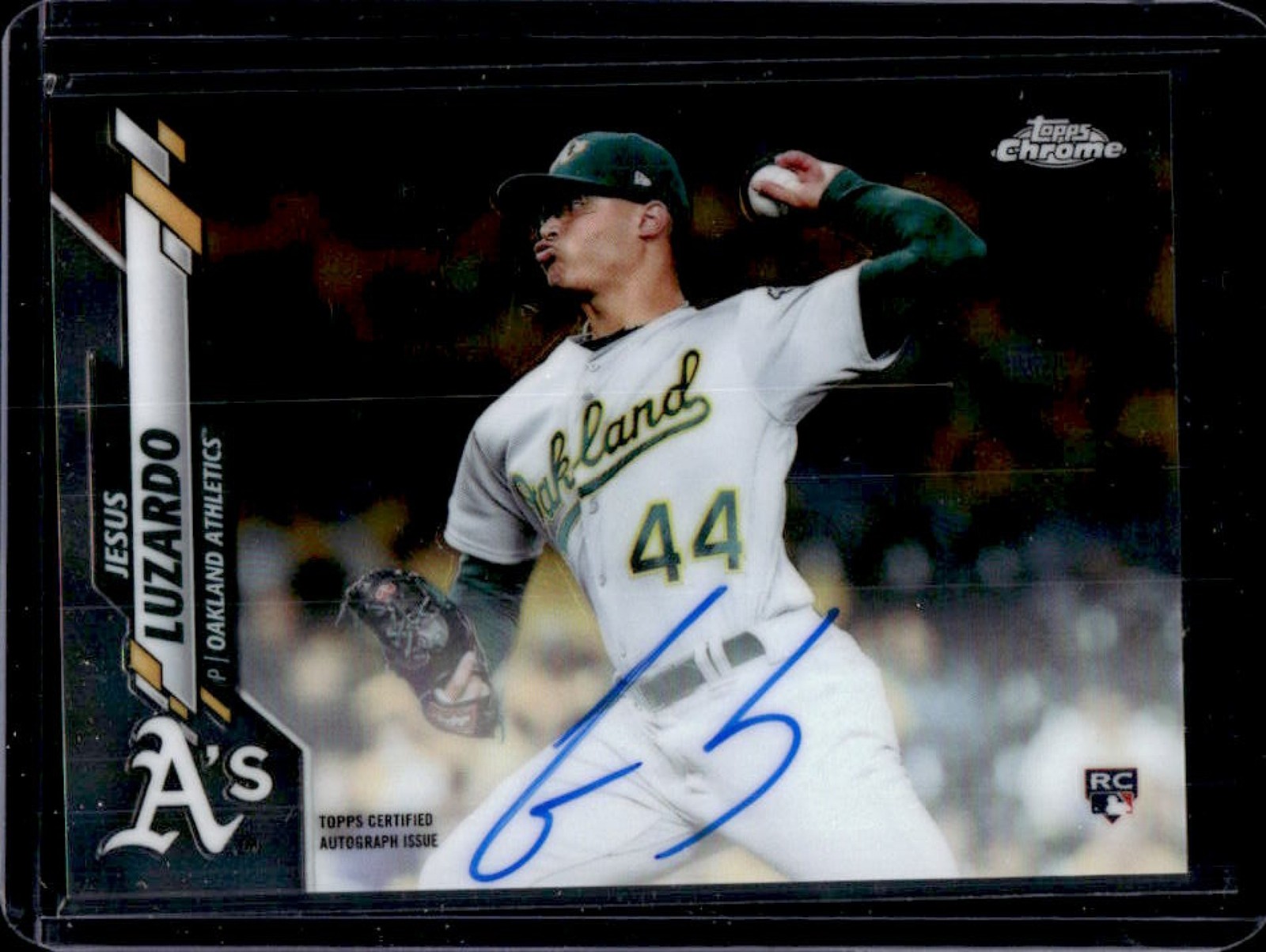 2020 Topps Chrome Jesus Luzardo Auto Autograph RC #RA-JL Athletics Rookie
