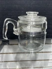 Vintage  Pyrex Flameware 7756-B Glass Percolator 6 Cup Coffee Pot