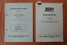 Ilo L 250 Handbuch Betriebsanleitung Ersatzteilliste JLO L250 -z.B in Agria 1800