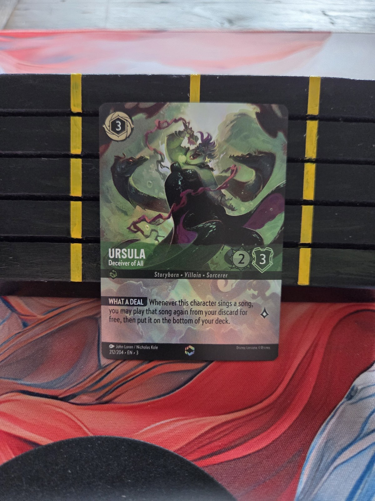 Ursula Deceiver of All Enchanted Lorcana TCG 212/204 Into The Inklands Storyborn