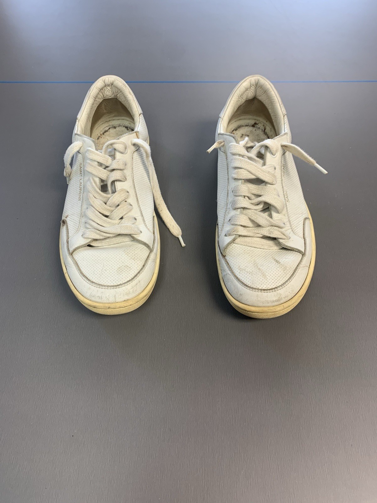 SAINT LAURENT Sneakers basse SLP bianche