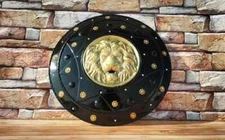 Medieval Lion Face Warrior Shield – Authentic Battle Armor for Cosplay Shield