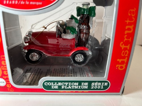 Lote de 4 Adornos Serie Platino Coca-Cola Navidad 2001 2002 con Cajas - Imagen 5 de 9