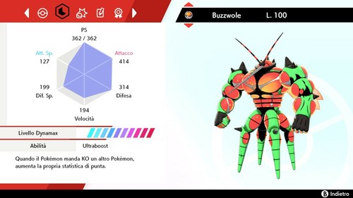 Buzzwole Shiny 6IV Battle Ready Pokemon Sword - Shield Pokemon Spada - Scudo - Picture 2 of 3
