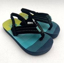NEW Reef LITTLE AHI Unisex Kids' Flip Flop Aqua Green US Size 3-4 No Box