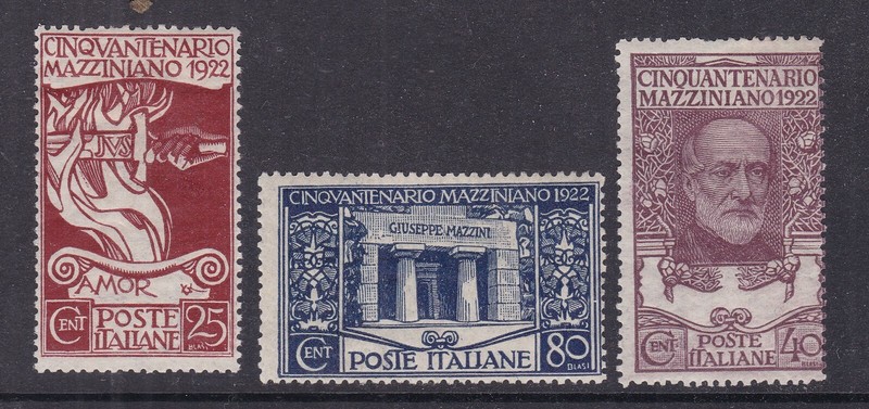 ITALY ^^^^1922  sc#140-142   hinged CLASSICS set  HCV @x xxdco3172ital