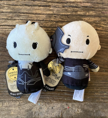 Lot Of 2 - Itty Bittys STAR TREK First Contact-Borg Queen & Borg Picard - NWT