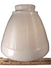 2 1/4" FIT DECO IES TORCHIERE  Milk GlasFine Weave Waffle  lamp Shade Fitt GC130