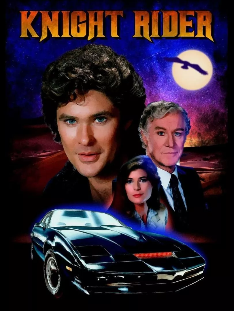 1982 Knight Rider Movie Poster Print Michael Knight David Hasselhoff KITT 🍿