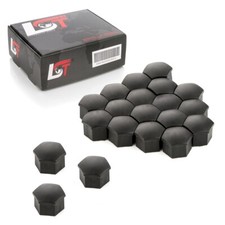 20x Radschraubenkappen Abdeckkappen Radmuttern Set 17mm schwarz für RENAULT