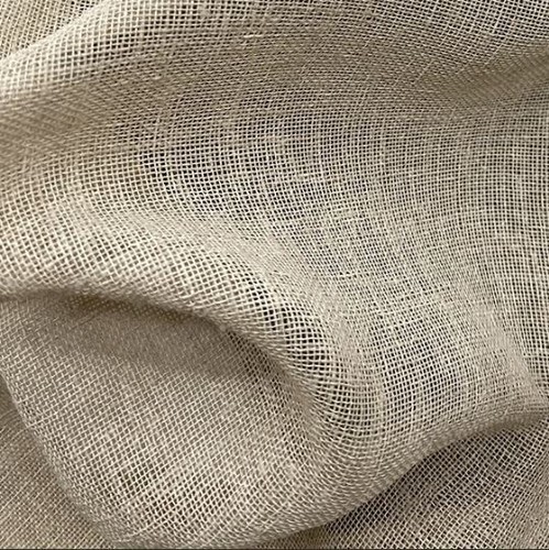 Natural Sheer Fabric Soft Linen Look Feel Material Home Decor Curtains 125" Wide - Picture 3 of 4