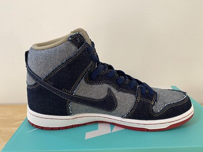 Nike SB Dunk High TRD QS Reese Forbes Denim Midnight Navy