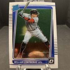 2021 Donruss Optic Baseball Rated Rookie #80 William Contreras RC Atlanta Braves
