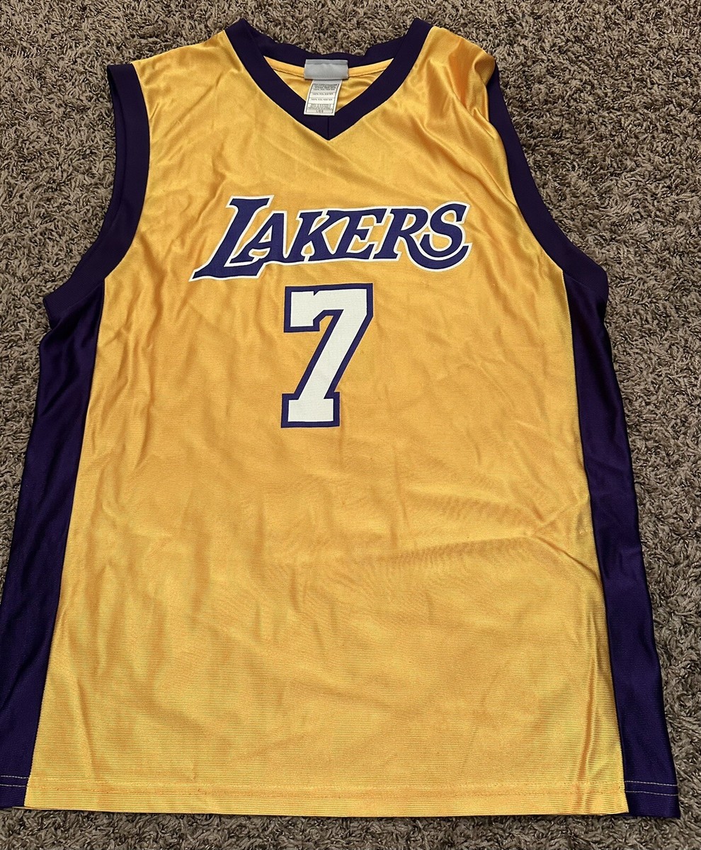 NBA Brand Lamar Odom Los Angeles Lakers Jersey Yellow Purple