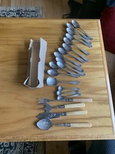 Lot of 11 Antique JGG x S NS JOHN GEORGE GRAVES, SHEFFIELD Spoons Nickel-silver