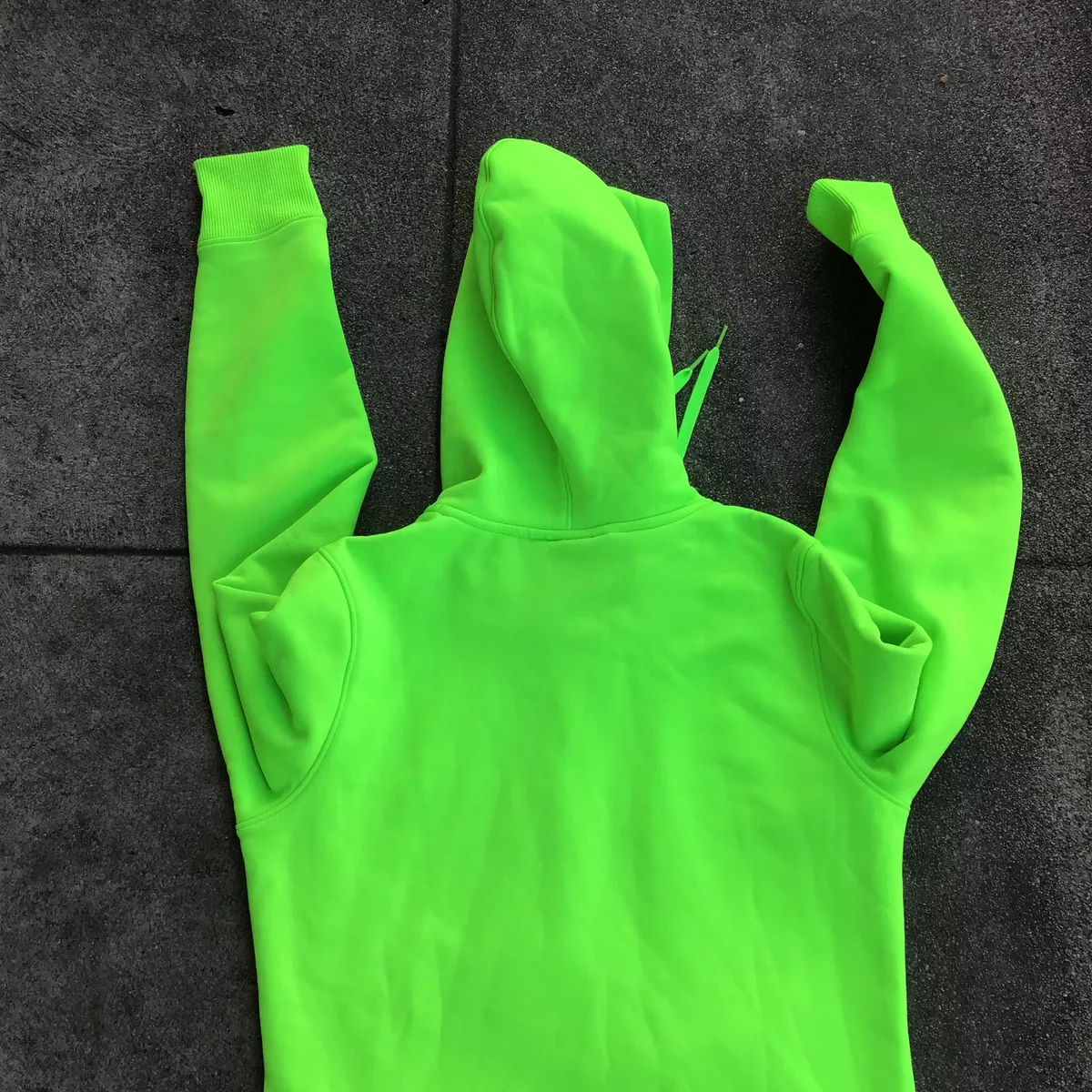 Under Armour Women Hoodie Size Small Neon Green Pull Over Logo with Stripes