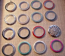 New Origami Owl Large Silver Twist Living Locket Faces and Bases