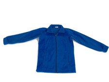 Columbia Children's Fleece Jacket Blue Zipper Collared Pockets Size Medium S5
