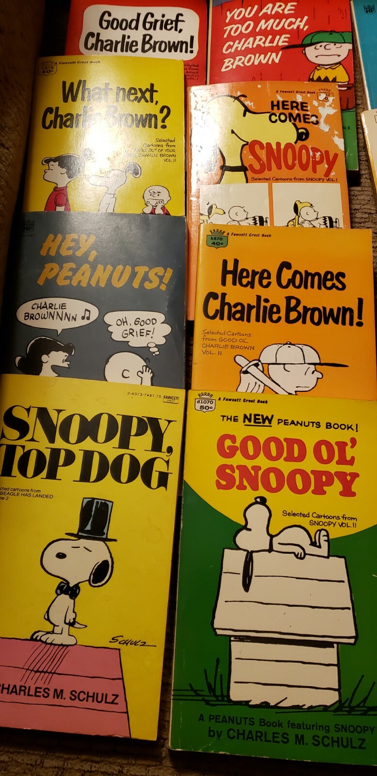 Lot of Peanuts books Vintage Paperbacks By Charles M. Schulz eBay