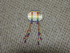 Girls Hair Clips Rainbow Beaded