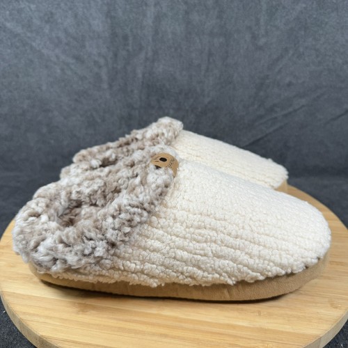 Bearpaw Slippers Women's S 5-6 White Fur Lined NEW